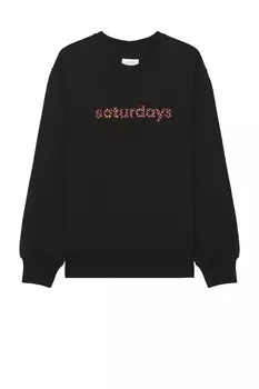 Свитер Saturdays Nyc Bowery Cheetah, черный