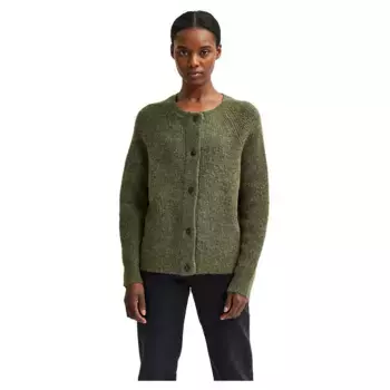 Свитер Selected Lulu Short Cardigan, зеленый