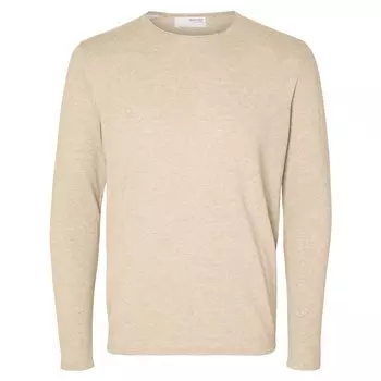 Свитер Selected Rome Crew Neck, бежевый