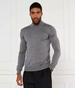 Свитер шерстяной Hugo San Matteo Regular Fit, серый