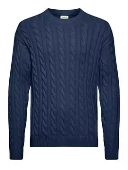 Свитер !Solid Sweater MALCOLM, синий