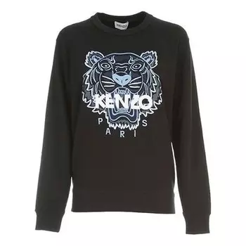 Свитер ss21 printing round-neck swea black Kenzo, черный
