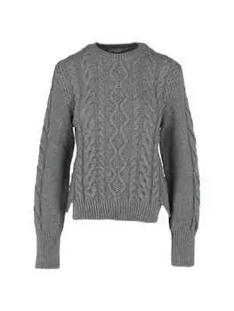 Свитер Stella Mccartney Aran с косами, серый