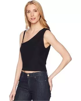 Свитер Steve Madden Esmeralda One Shoulder Cropped Sweater, черный
