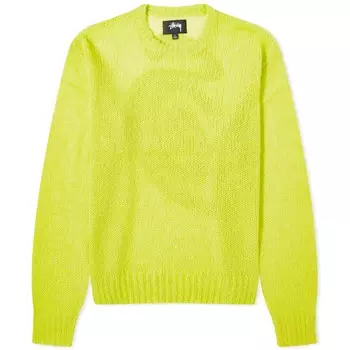 Свитер Stussy S Loose Knit, цвет Lime