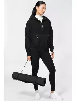 Свитер super.natural Fleecehoodie Wimmerl, черный