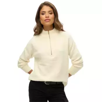 Свитер Superdry Brushed half zip, бежевый