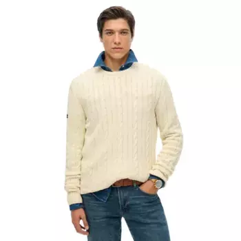 Свитер Superdry Classic Cable, бежевый