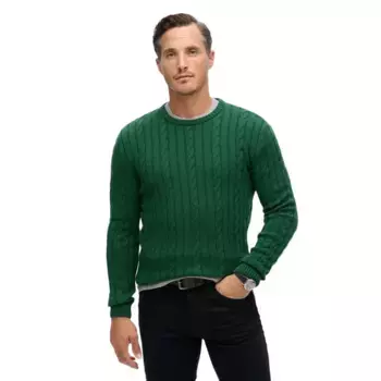Свитер Superdry Classic Cable, зеленый