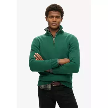 Свитер Superdry Classics Henley, зеленый