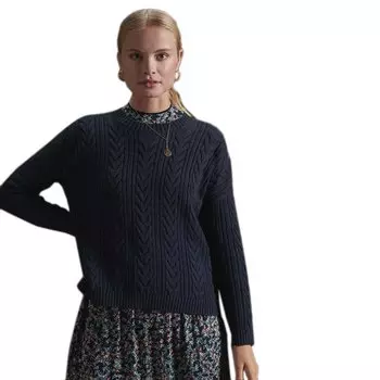 Свитер Superdry Dropped Shoulder Cable Crew, синий