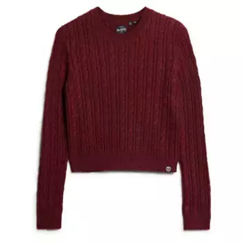 Свитер Superdry Fitted Cable, красный