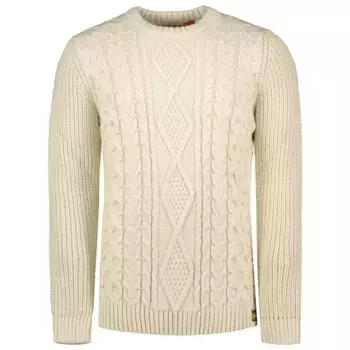 Свитер Superdry Jacob Cable, бежевый