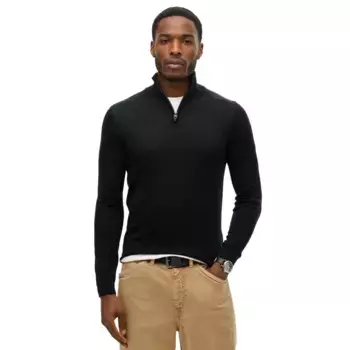 Свитер Superdry Merino half zip, черный