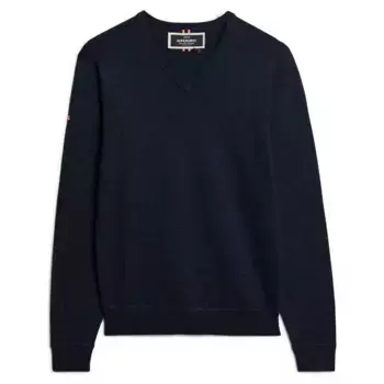 Свитер Superdry Merino v neck, синий