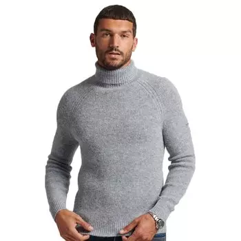 Свитер Superdry Studios Chunky Roll Neck, серый