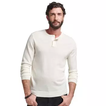 Свитер Superdry Studios Merino Grandad, бежевый