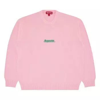 Свитер Supreme Old English Sweater, розовый