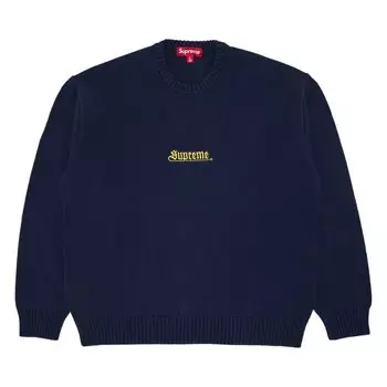 Свитер Supreme Old English Sweater, синий