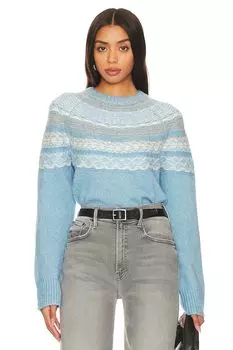 Свитер Theory Fair Isle, цвет Winter Blue Multi
