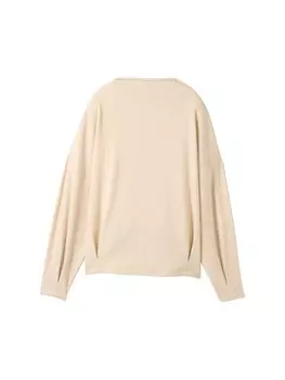 Свитер TOM TAILOR Sweatshirt, бежевый