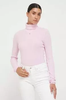 Свитер Томми Джинс Tommy Jeans, розовый