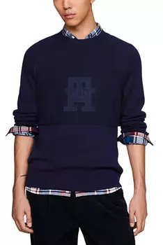 Свитер Tommy Hilfiger хлопковый, синий