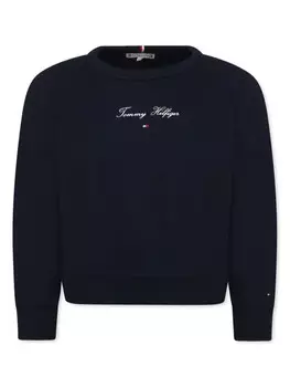 Свитер Tommy Hilfiger Junior с вышитым логотипом, синий