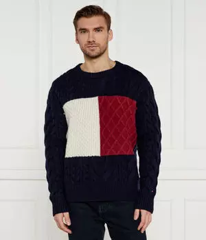 Свитер Tommy Hilfiger шерстяной, синий