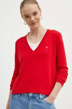Свитер Tommy Jeans, красный