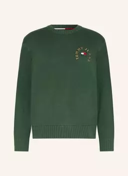 Свитер TOMMY JEANS, темно-зеленый