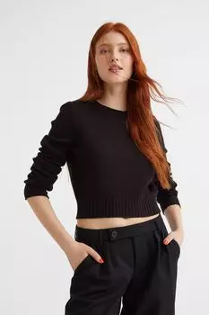 Свитер тонкой вязки H&amp;M, черный