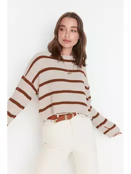 Свитер trendyol, цвет Rosa/Braun