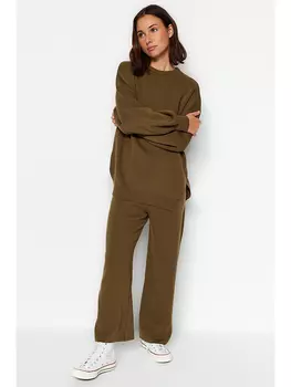 Свитер trendyol Twinset, хаки