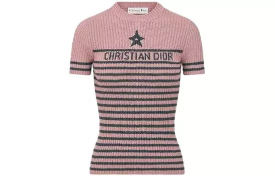 Свитер укороченный женский Dior Iviera, розовый
