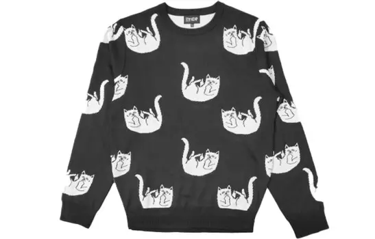 Свитер унисекс черный Ripndip, черный