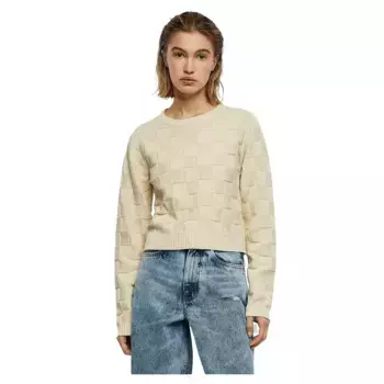 Свитер Urban Classics Check Knit, бежевый