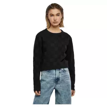 Свитер Urban Classics Check Knit, черный