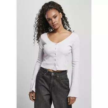 Свитер Urban Classics Cropped Rib, фиолетовый