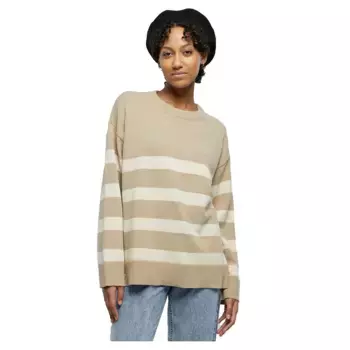 Свитер Urban Classics Striped Knit, бежевый