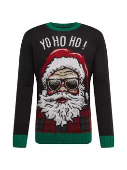 Свитер Urban Classics Sweater HoHoHo, черный