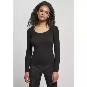 Свитер Urban Classics Wide Neckline, черный