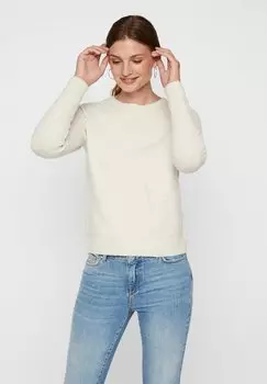 Джемпер женский Vero Moda однотонный, бежевый