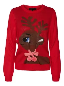 Свитер Vero Moda CUTE DEER, красный