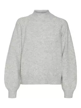Свитер VERO MODA Sweater VMLEAF, светло-серый