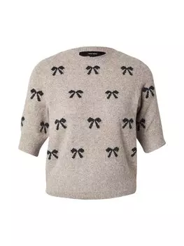 Свитер VERO MODA VMDOFFY INTARSIA, серый