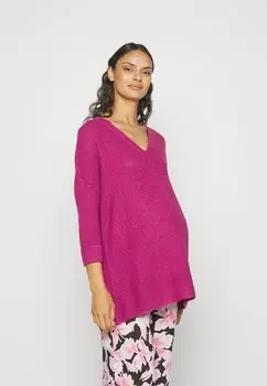 Свитер Vero Moda Vmmleanna V-Neck Long, boysenberry