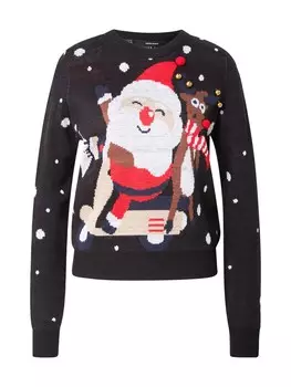 Свитер VERO MODA VMSANTA SCOOTER, черный