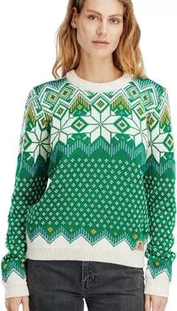 Свитер Вилья Dale of Norway, цвет Bright Green/Off-White