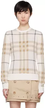 Свитер в клетку Off-White Burberry